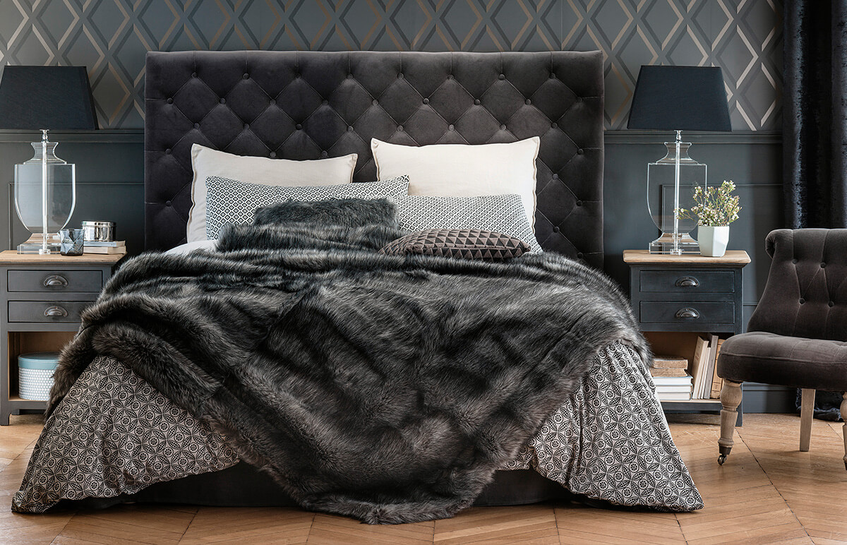 Style classique/ethnique pour une chambre
