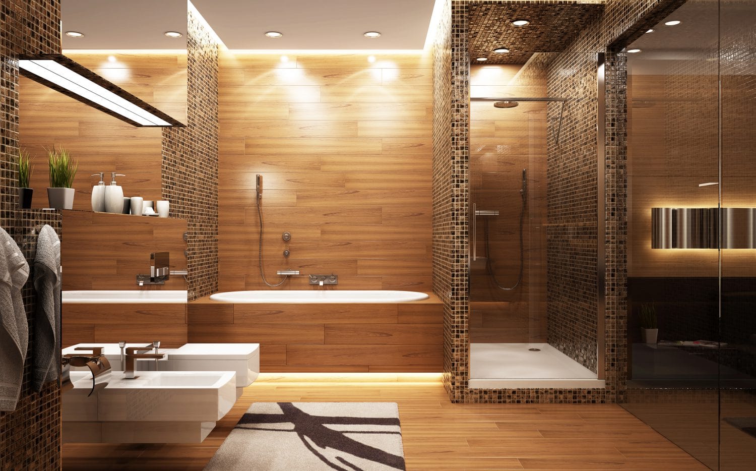 Style ethnique pour une salle de bain