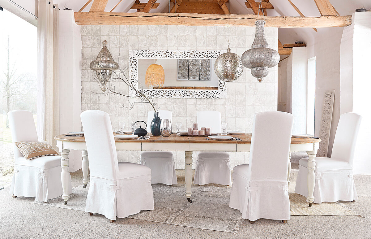 Style ethnique pour une salle à manger