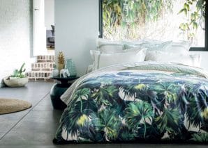 Inspiration feuillage pour une chambre verte