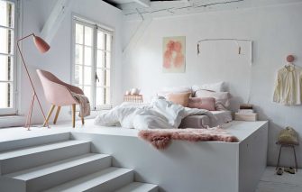 Inspiration style scandinave pop chambre rose