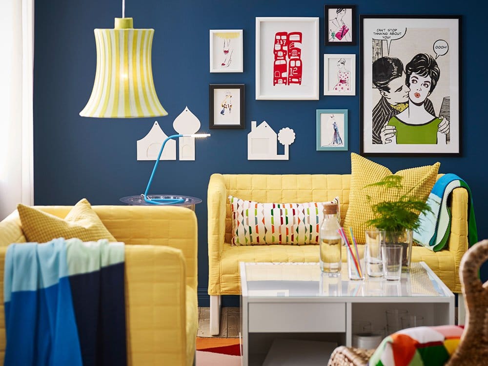 Style pop pour un salon