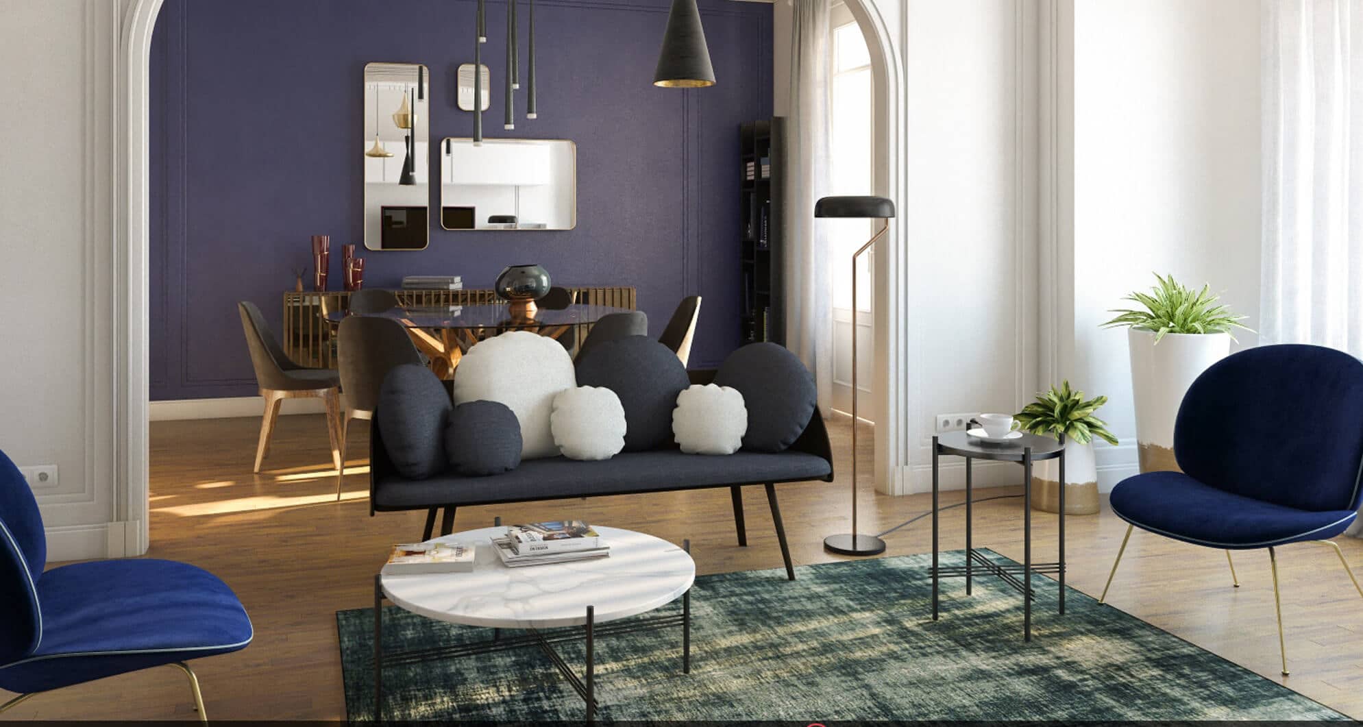Style scandinave pour un salon